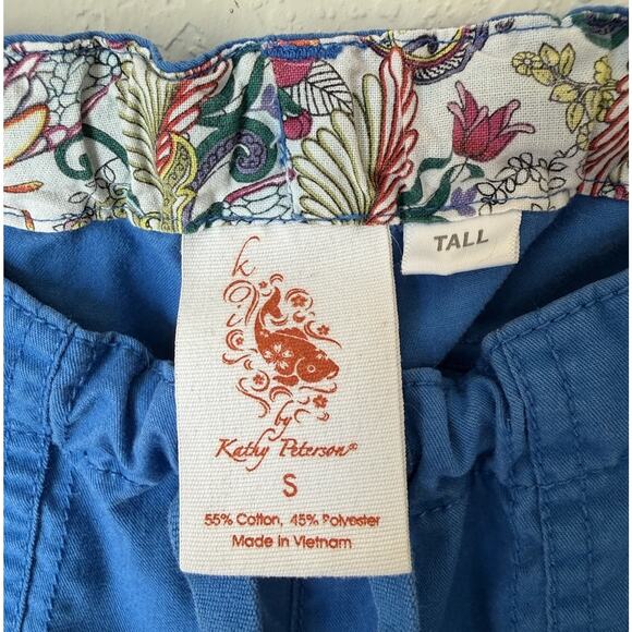 Koi By Kathy Peterson Cargo Pants S-M Tall Blue Minimalist Gorpcore Utility - Picture 3 of 7